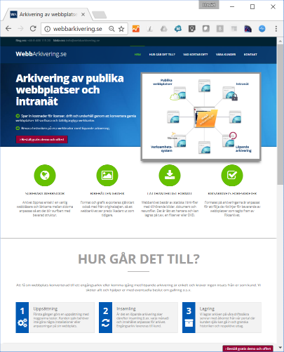 webbarkivering.se